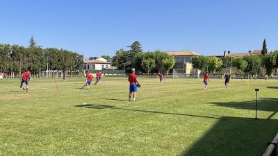 Entrenamiento del Barbastro. Foto: UD Barbastro