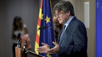 El expresidente de la Generalitat y eurodiputado de Junts, Carles Puigdemont. / EFE