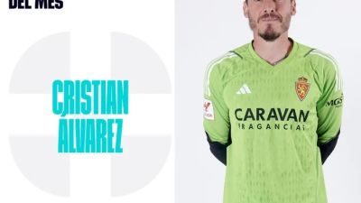 Cristian Álvarez, mejor jugador del mes de agosto.