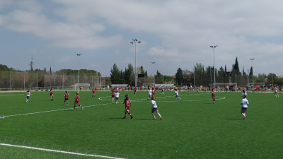 Lance del partido del Zaragoza CFF. Foto: Zaragoza CFF