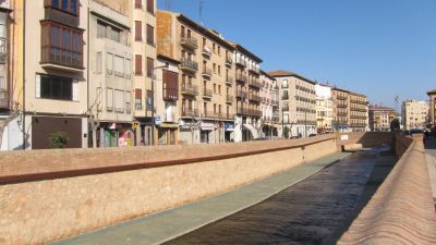El río Queiles a su paso por Tarazona. / Europa Press