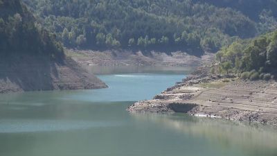 Imagen actual del embalse de Búbal, en la provincia de Huesca