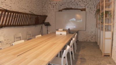 El nuevo centro de emprendedores inaugurado en Oliete (Teruel).