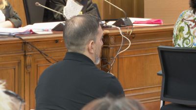 El condenado durante una de las sesiones del juicio.