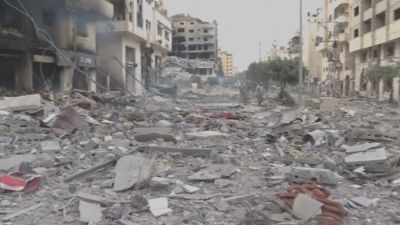 La respuesta israelí sobre Gaza ha provocado 187.000 desplazados, que huyen del asedio y las bombas.