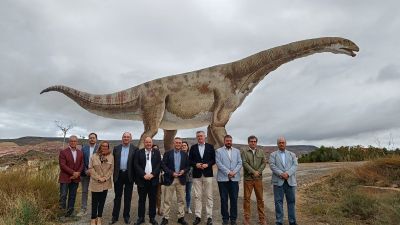 El hallazgo del esqueleto del Turiasaurus riodevensis es uno de los hitos paleontológicos más destacados de la provincia. / Gobierno de Aragón