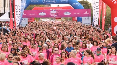 Imagen de la salida de la Carrera de la Mujer. / Toni Galán-Ayuntamiento de Zaragoza