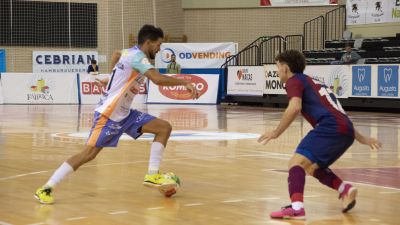 Carlos García, en el partido del pasado fin de semana ante el Barça Atlètic.