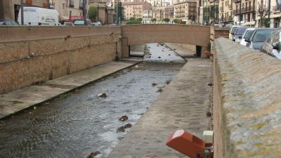 Imagen de archivo del río Queiles a su paso por Tarazona. / Ayuntamiento de Tarazona