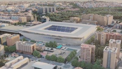 Simulación del futuro estadio de La Romareda.