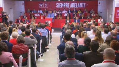 Pedro Sánchez comparece en el Comité Federal del PSOE