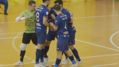 Celebración de un gol en la Granja. Foto: Aragón Deporte