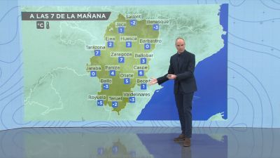 Las temperaturas mínimas a las 7:00 de este martes.