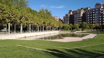 Parque Miguel Servet de Huesca./ Europa Press