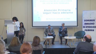 Imagen de la inauguración del 36 Congreso Aragonñes de Medicina de Familia