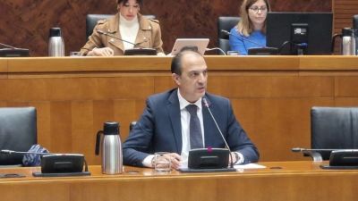 José Luis Bancalero durante su intervención en Las Cortes. / Europa Press