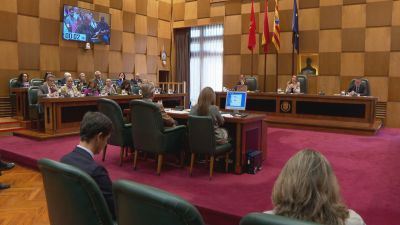 Pleno extraordinario celebrado en el Ayuntamiento de Zaragoza.