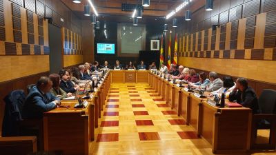 El Pleno del Ayuntamiento de Huesca ha manifestado este martes su rechazo a la Ley de Amnistía. / Ayuntamiento de Huesca