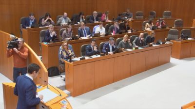El hemiciclo de las Cortes de Aragón, durante el debate de los presupuestos.