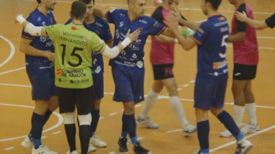 Los jugadores de Full Energía Colo Colo celebran un gol. Foto: Aragón Deporte