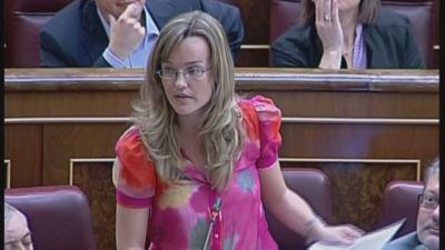 Pilar Alegria, durante su primera etapa como diputada del Congreso.