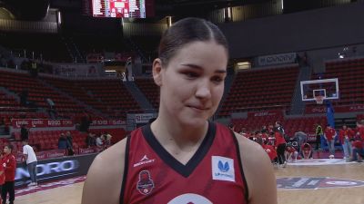 Nerea Hermosa ha atendido a Aragón Deporte al finalizar el encuentro.