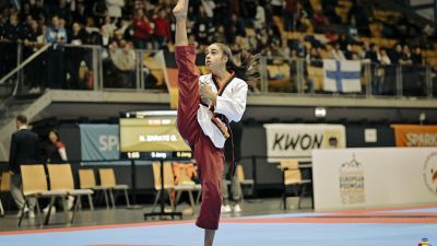 Noa Zárate, durante el Campeonato de Europa.