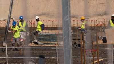 Acuerdo para desbloquear las obras de vivienda en el antiguo cuartel de La Merced de Huesca./ Fabián Simón