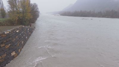 Río Aragón este sábado.