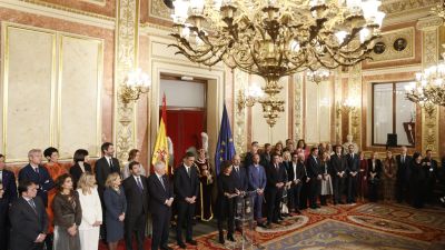 Acto de celebración del 45 aniversario de la Constitución. / EFE