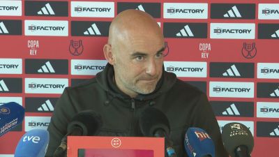 Dani Martínez en la rueda de prensa