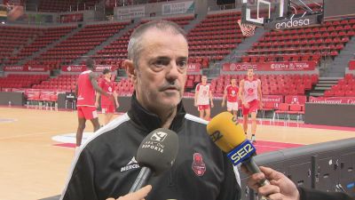 Porfirio Fisac durante la rueda de prensa. Foto: Aragón Deporte