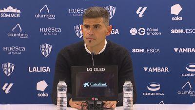 Antonio Hidalgo en la rueda de prensa posterior al encuentro