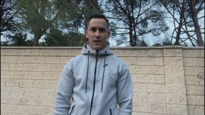 Miguel Linares, hablando para Aragón Deporte