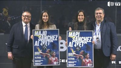 Imagen del homenaje que han recibido este sábado.