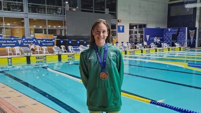 Clara Martínez de Salinas, con el bronce conquistado este pasado fin de semana.