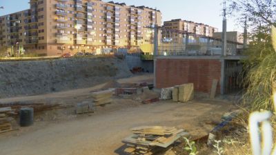 Situación de las obras del colegio Ana María Navales de Zaragoza.