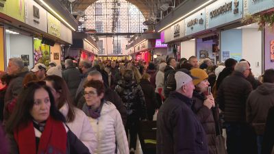 El mercado central en la víspera de fin de año.