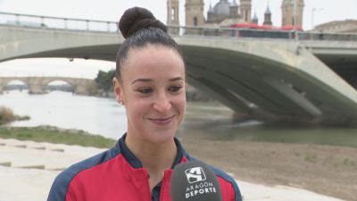 Esther Briz, durante su charla con Aragón Deporte.