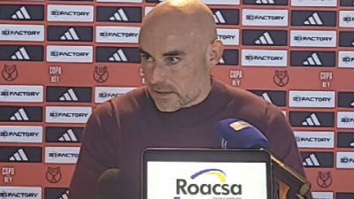 Dani Martínez, durante la rueda de prensa. Foto: Aragón Deporte