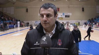 Carlos Cantero, durante la entrevista con Aragón Deporte en Ferrol.