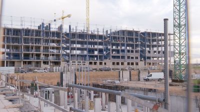 Viviendas en construcción.
