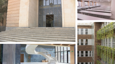 Imágenes de la nueva facultad de Filosofía y Letras de la Universidad de Zaragoza.
