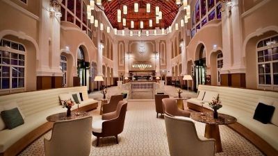 Interior del Hotel Estación de Canfranc. / C.M.