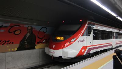 Estación de cercanías de Goya, Zaragoza./ Europa Press