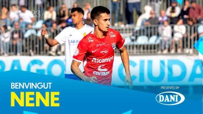 Cartel de bienvenida de Nene tras su fichaje por el Espanyol