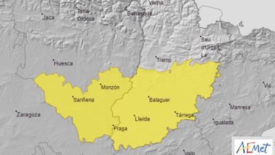 Mapa de avisos por niebla para este sábado. | Aemet