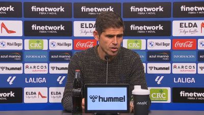 Antonio Hidalgo durante la rueda de prensa. Foto: SD Huesca