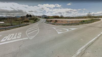 Imagen del acceso a Novallas. | Diputación de Zaragoza