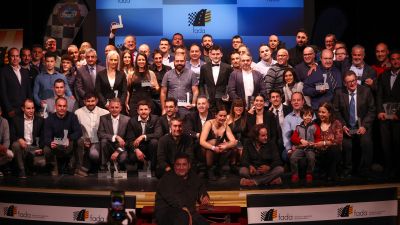 Imagen de todos los premiados en la Gala de los Campeones.